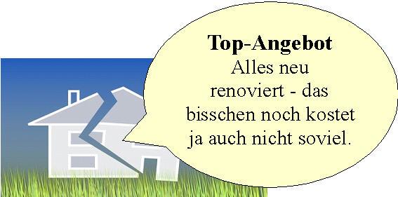 Baumängel und rechtliche Probleme - Hauskauf